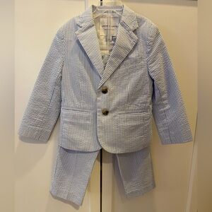 Janie and Jack seersucker suit two piece for Kids